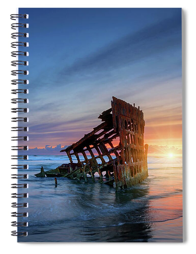 Oregon Spiral Notebook featuring the photograph The Rest Is Silence by Dan Mihai