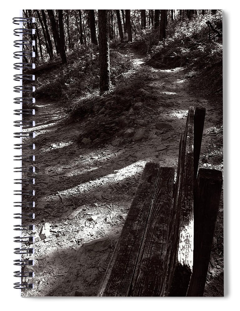 Bench Spiral Notebook featuring the photograph The Resting Spot by George Taylor