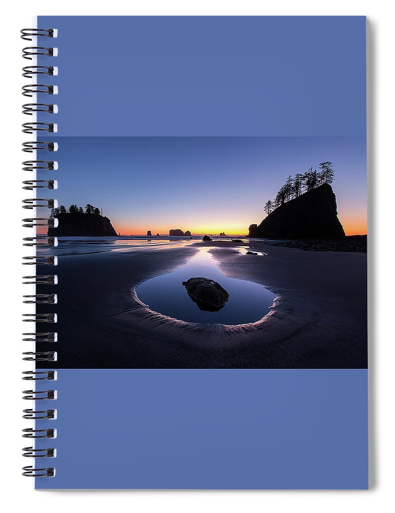  Olympic National Park Spiral Notebook featuring the photograph The Second Beach Blue by Naoki Aiba