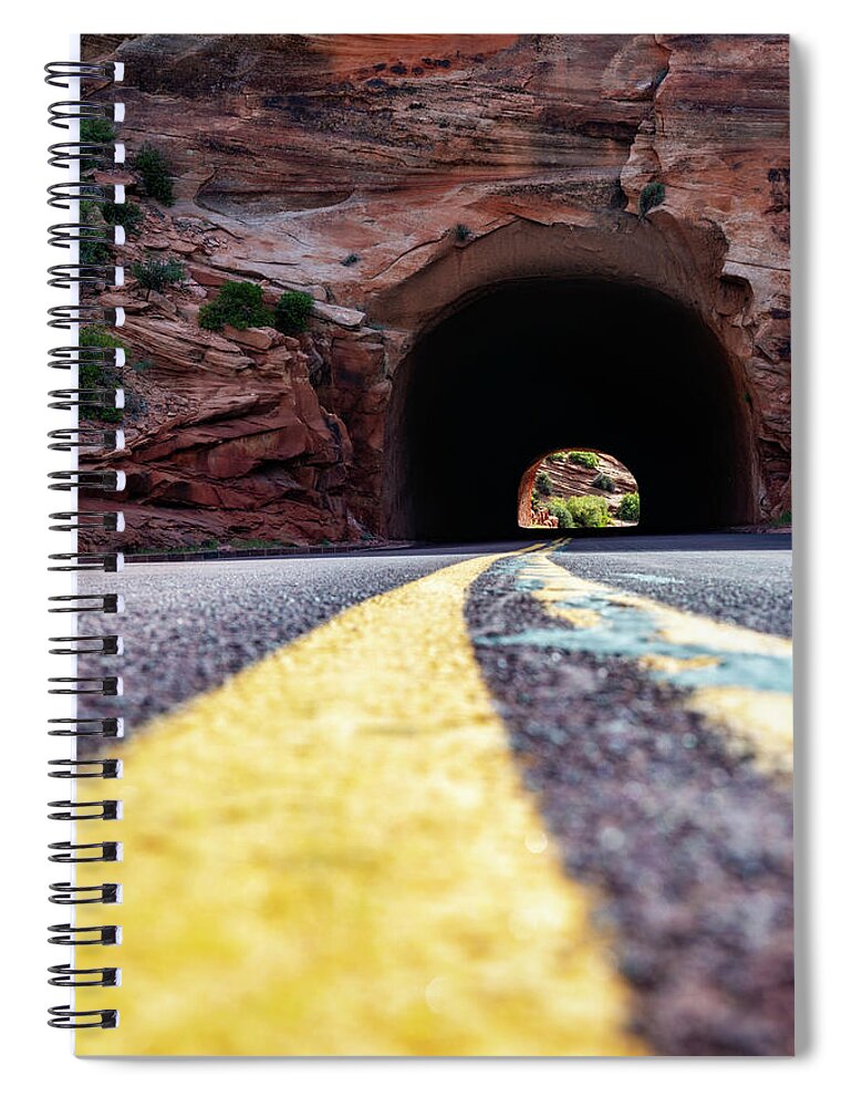 National Park Spiral Notebook featuring the photograph The Short Tunnel by Pelo Blanco Photo