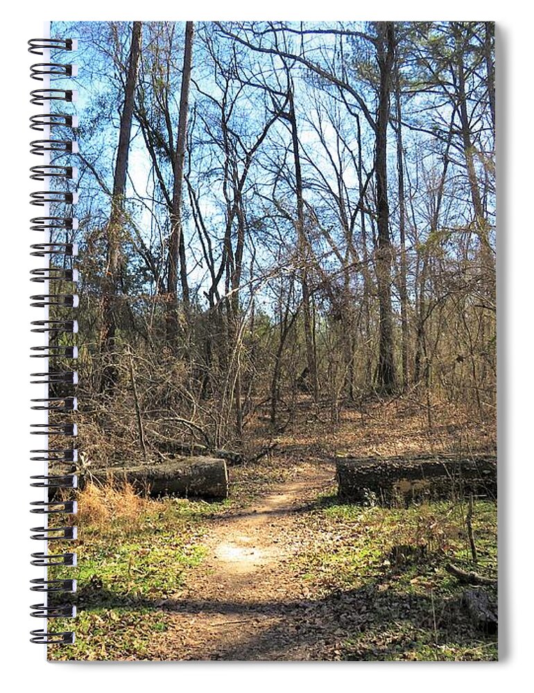Efficiency Spiral Notebook featuring the photograph The Shortest Distance Between... by Ed Williams