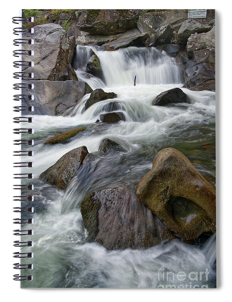 The Sinks Spiral Notebook featuring the photograph The Sinks 17 by Phil Perkins