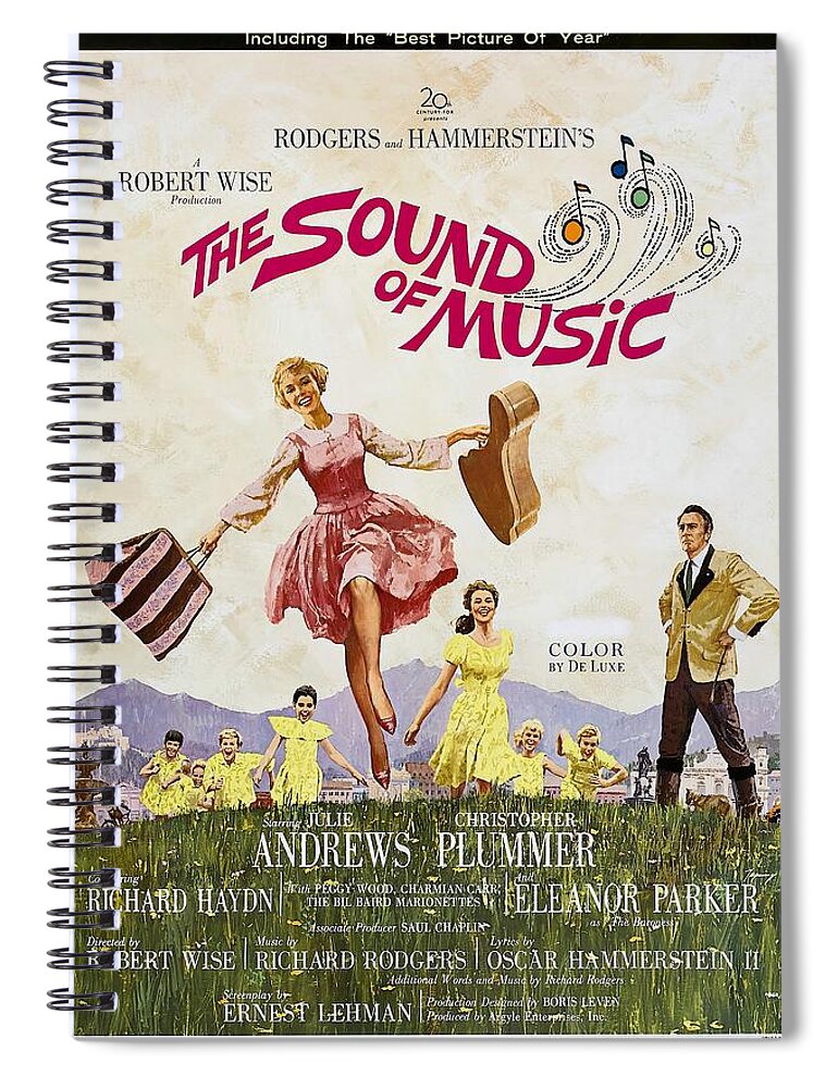 Synopsis Spiral Notebook featuring the mixed media ''The Sound of Music'', 1965 - art by Howard Terpning by Movie World Posters