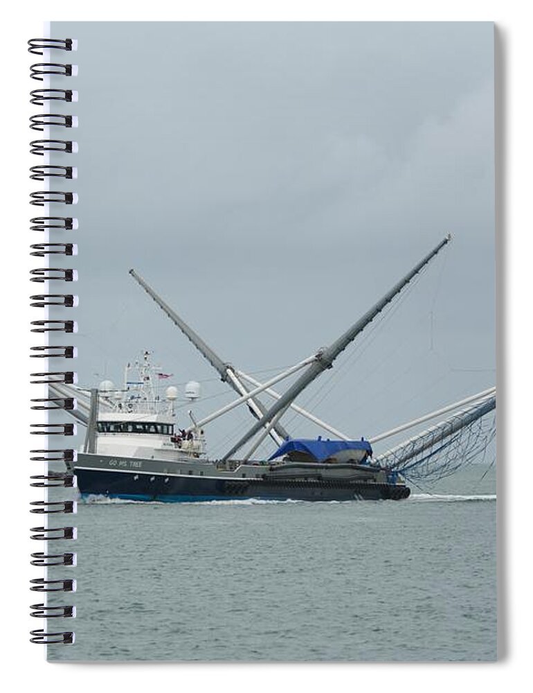 The Spacex Spiral Notebook featuring the photograph The SpaceX Go Miss Tree by Bradford Martin