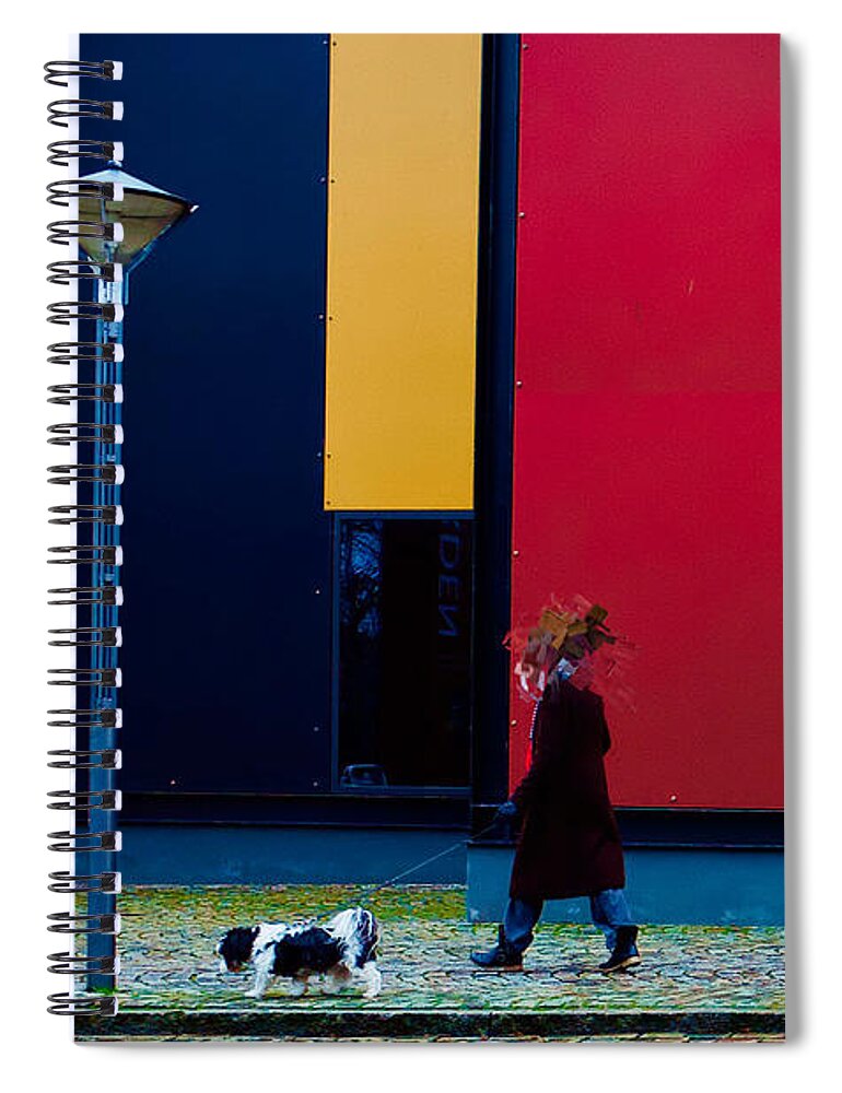  Spiral Notebook featuring the photograph The Street Photo 20 by So Sugawara