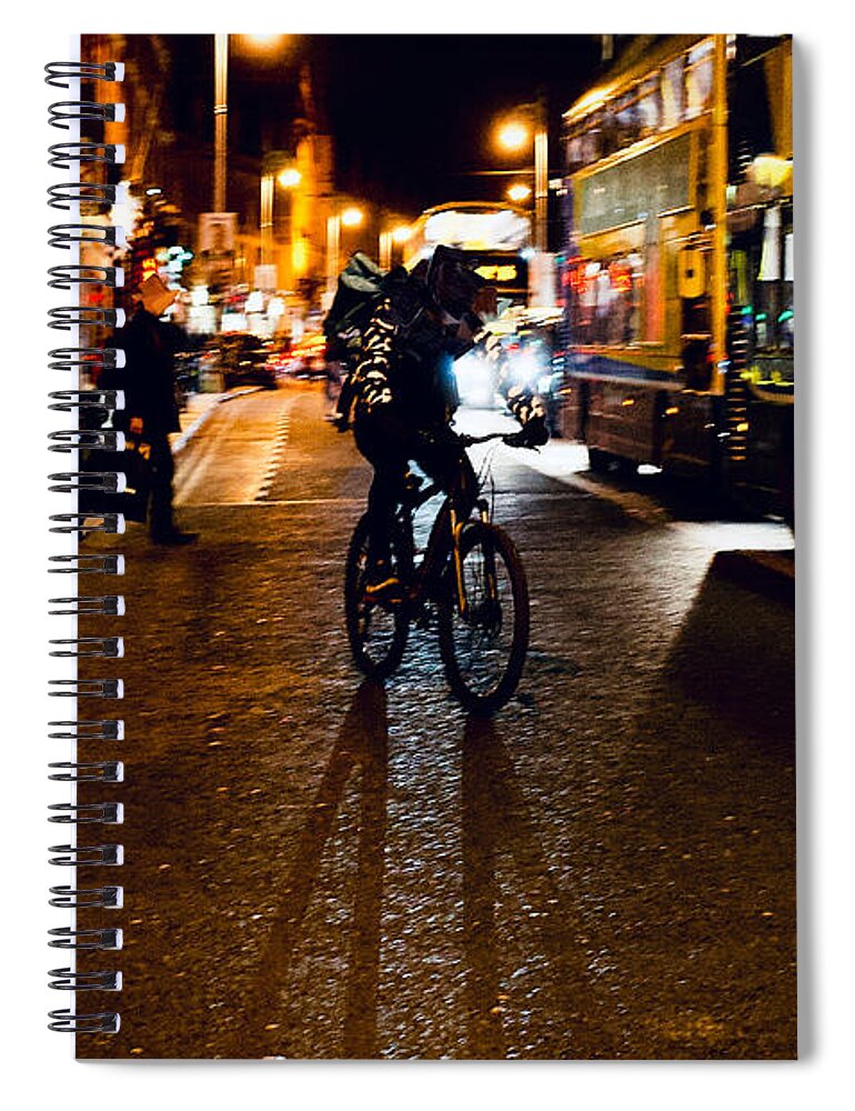  Spiral Notebook featuring the photograph The Street Photo 38 by So Sugawara