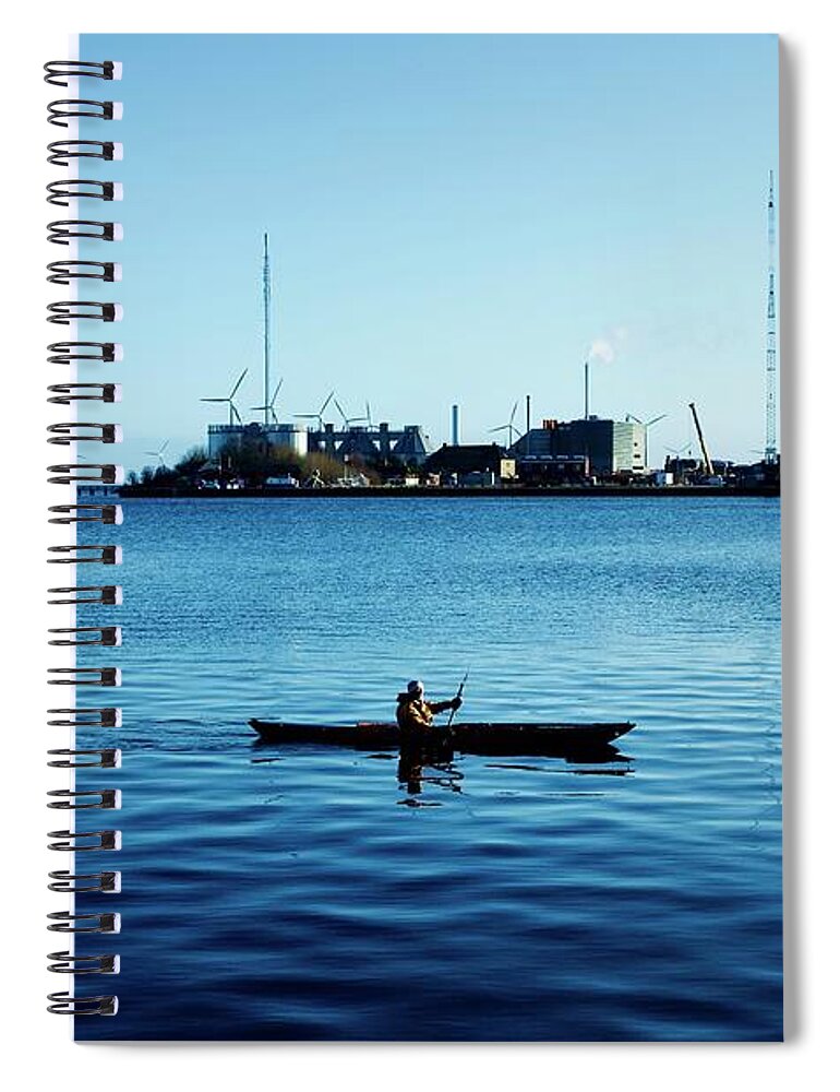  Spiral Notebook featuring the photograph The Street Photo 4 by So Sugawara