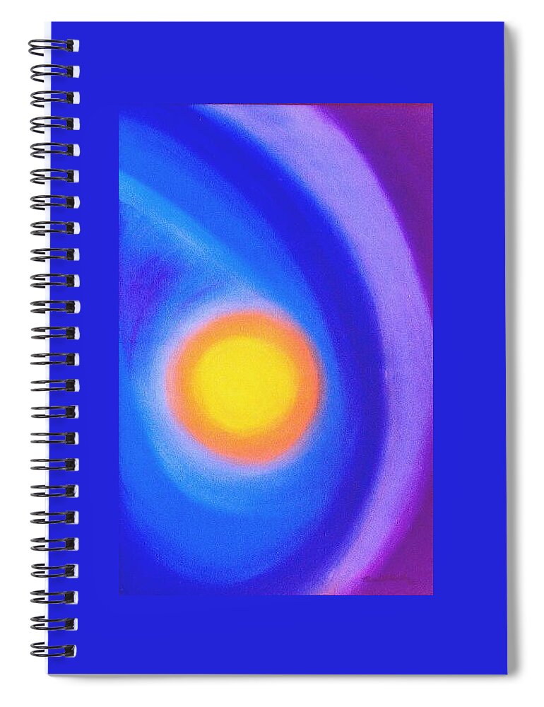 Sun Spiral Notebook featuring the painting The Sun by Micah Guenther