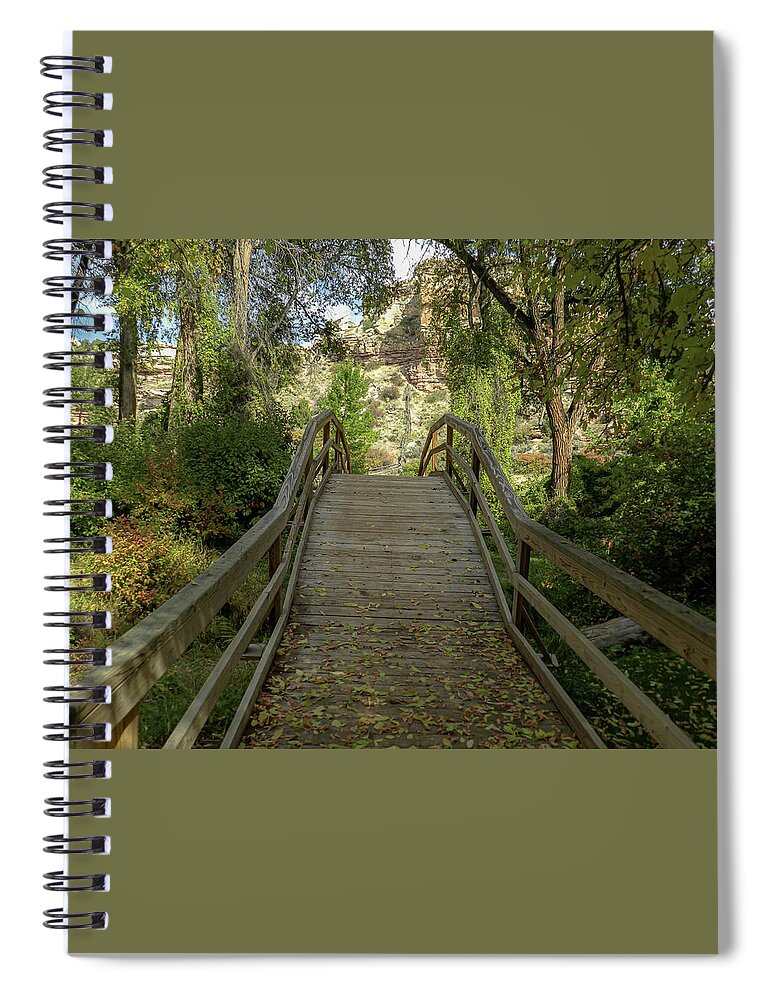Landscape Spiral Notebook featuring the photograph The Trail to Shiprock by Laura Putman