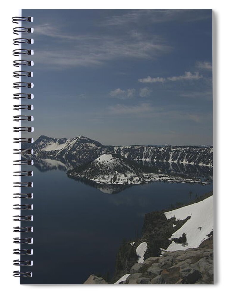 Pacific Northwest Spiral Notebook featuring the photograph The Tranquility of Crater Lake by fototaker Tony