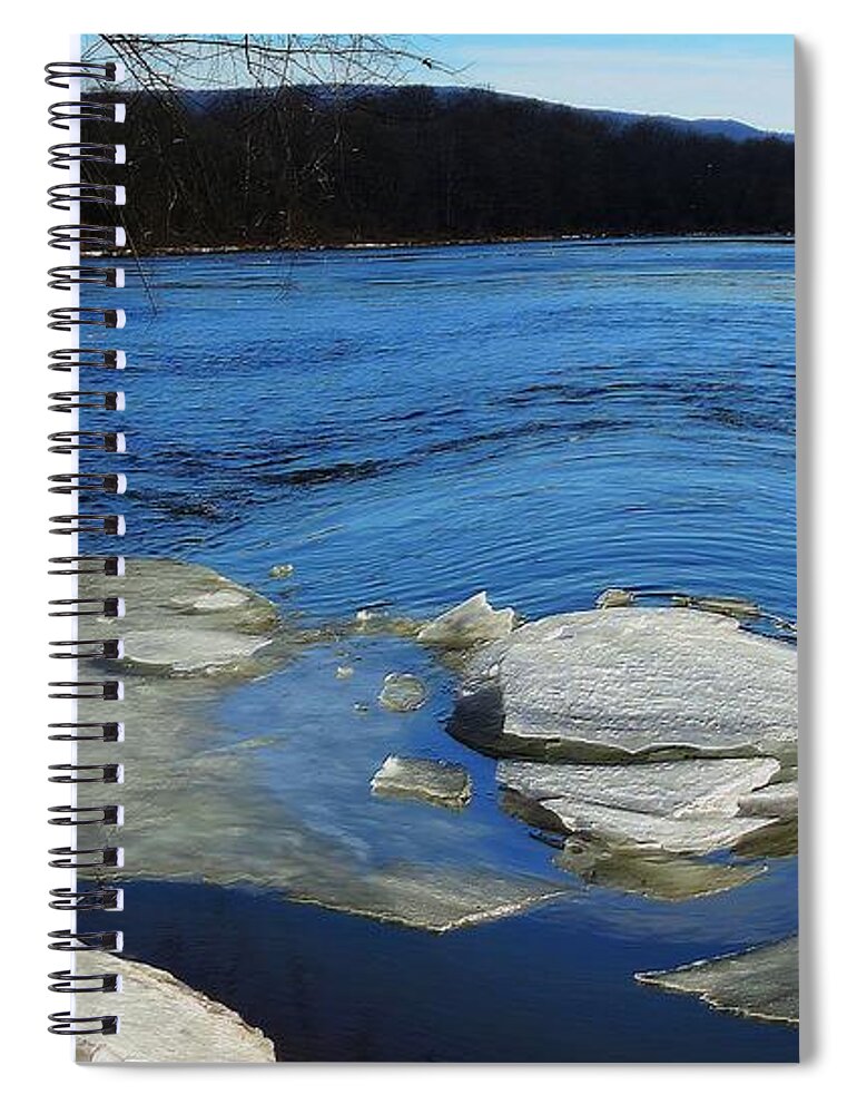Winter Spiral Notebook featuring the photograph The Vanishing Winter by Tami Quigley