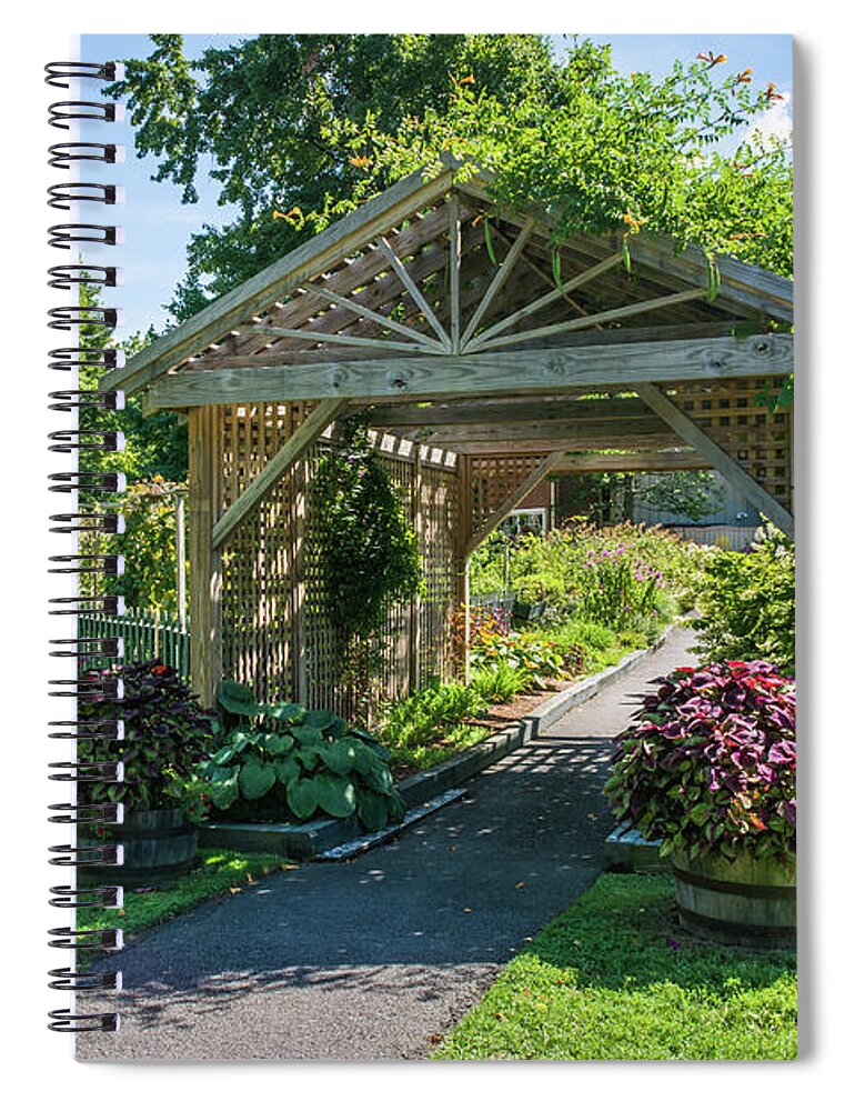 Vegetable Spiral Notebook featuring the photograph The Vegetable Garden at Elizabeth Park by Lorraine Cosgrove