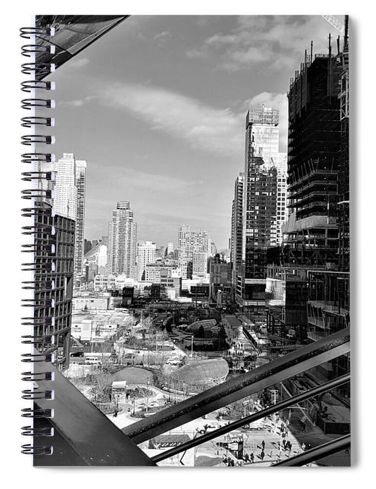 The Vessel Spiral Notebook featuring the photograph The Vessel B W 16 by Rob Hans