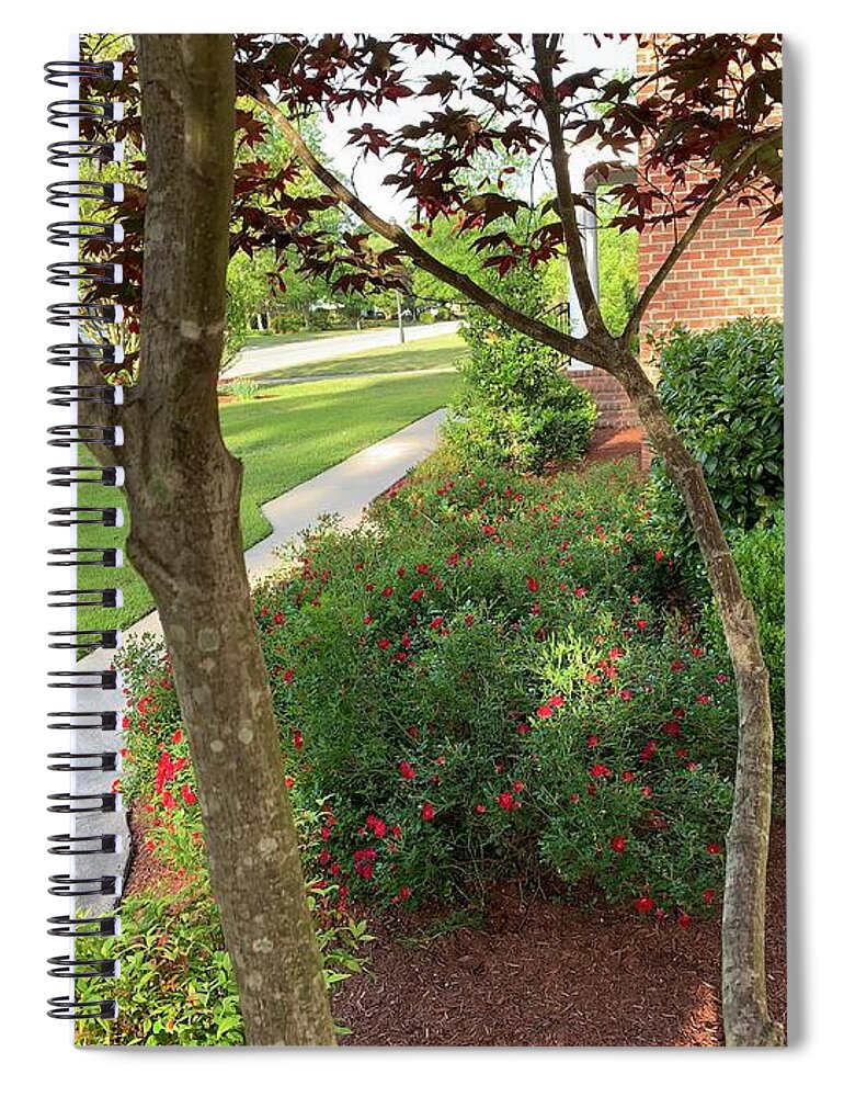 Sidewalk Spiral Notebook featuring the photograph My Serene Walk by Lee Darnell