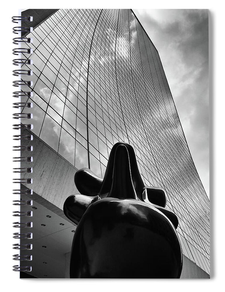 Art Spiral Notebook featuring the photograph The Wall Street Bull by Louis Dallara