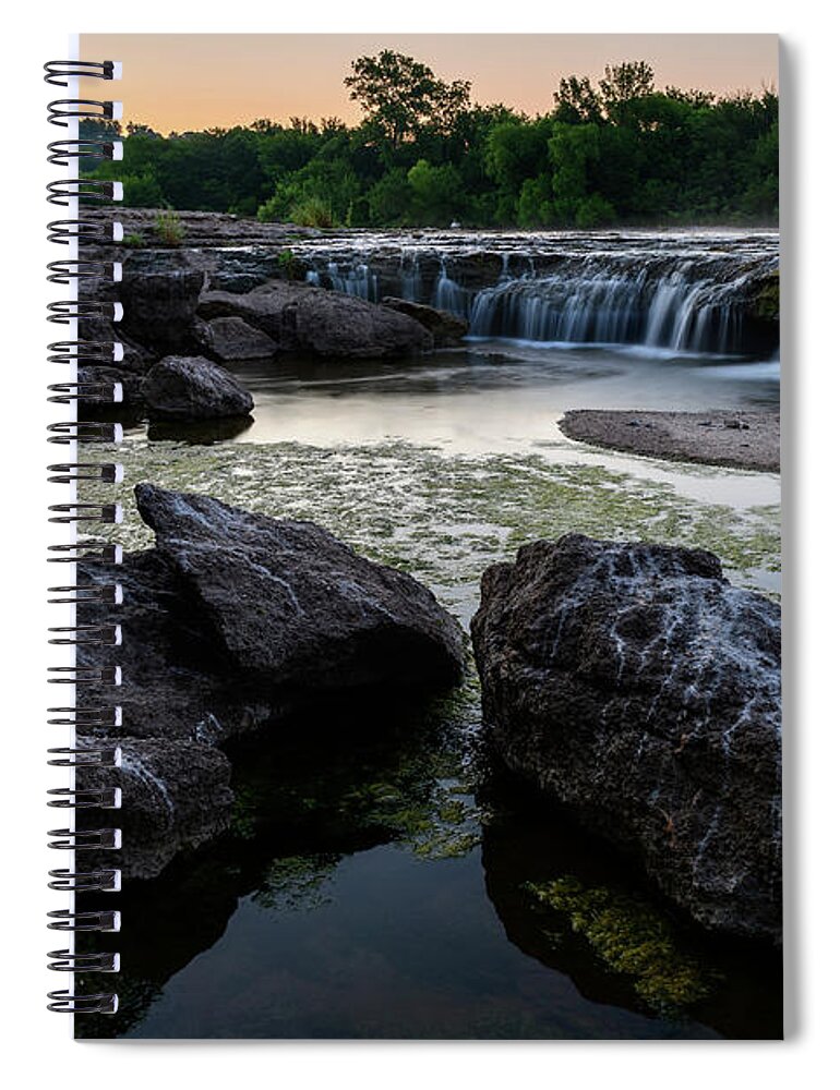 Dfw Spiral Notebook featuring the photograph The Watering Hole by Michael Scott
