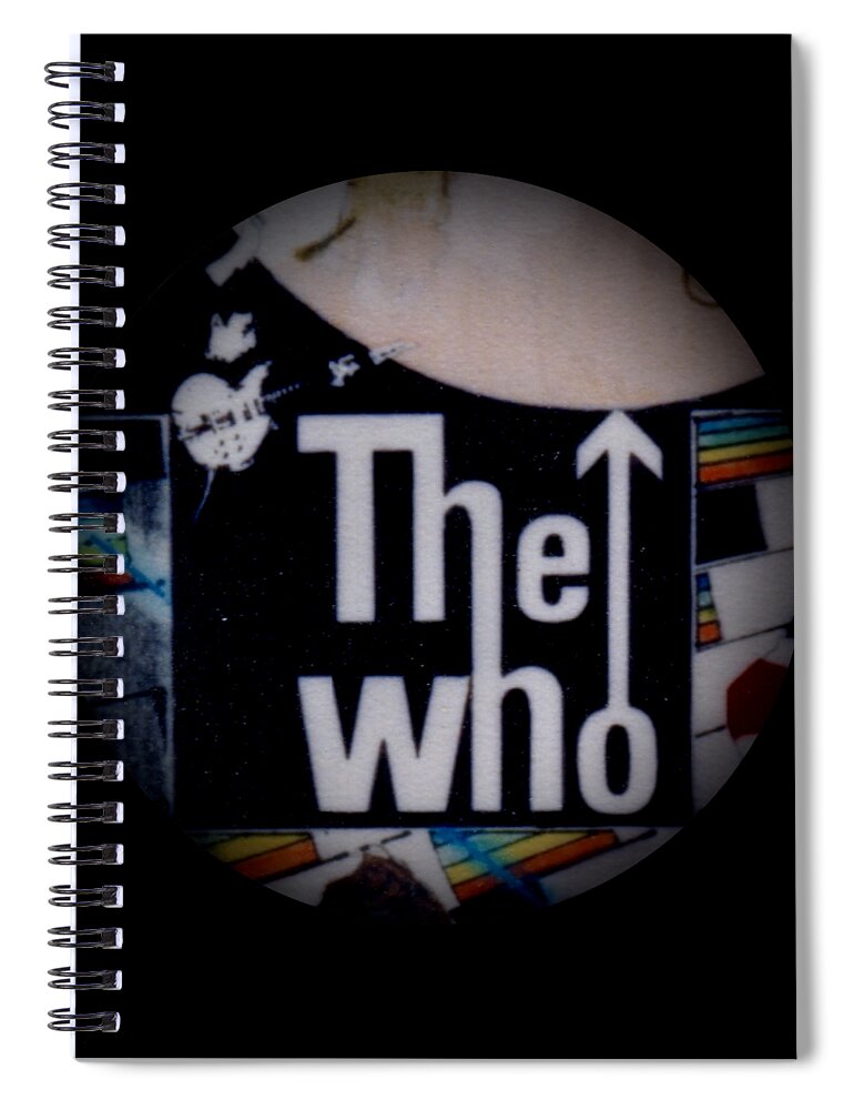 The Who Spiral Notebook featuring the drawing The Who - 1960s Poster - detail by Sean Connolly