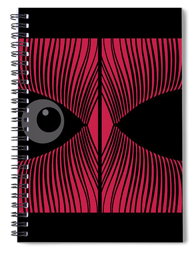 Eyes Spiral Notebook featuring the digital art Their eyes by Mehran Akhzari