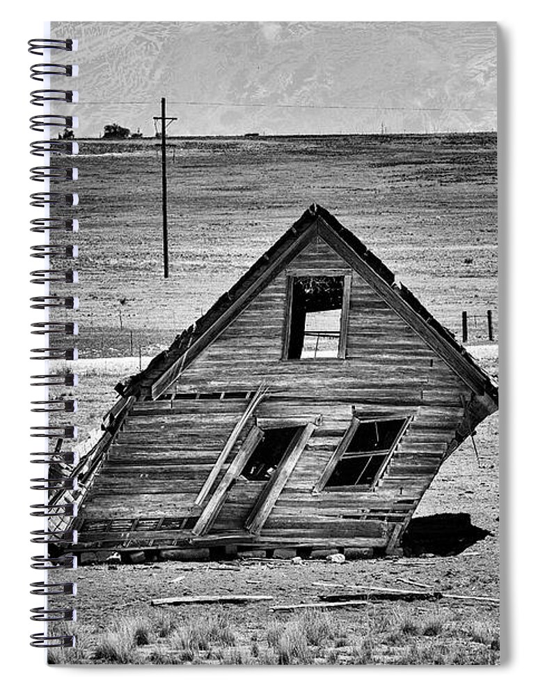 Homestead Spiral Notebook featuring the photograph There was a Crooked House by Mary Lee Dereske