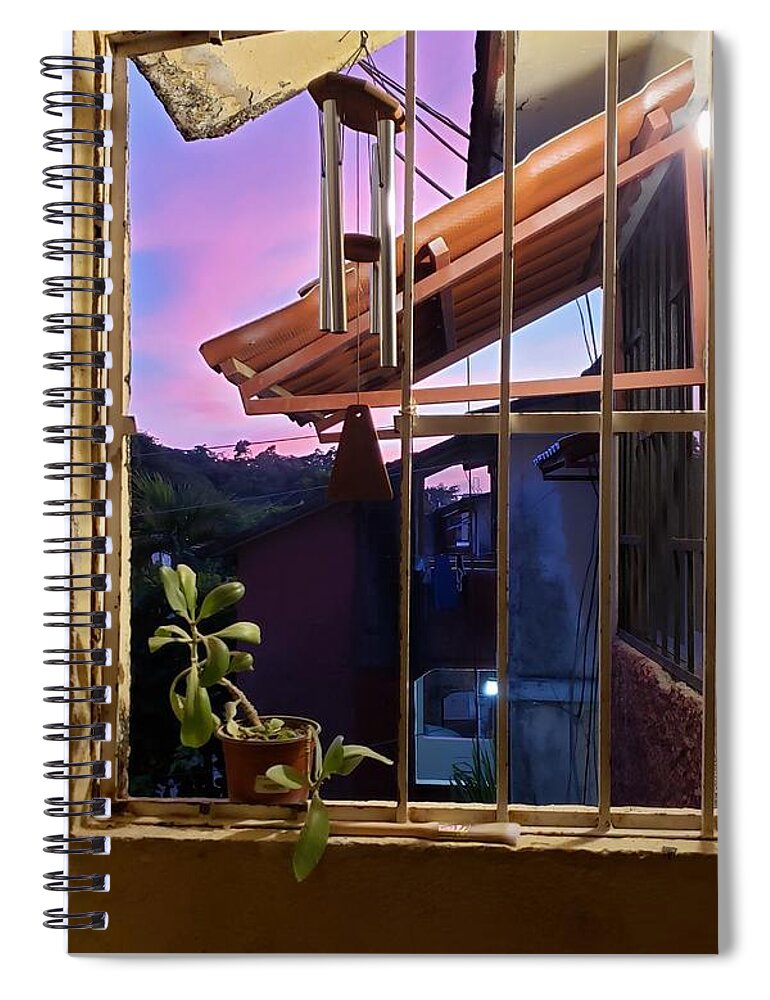 Zihuatanejo Spiral Notebook featuring the photograph Third Floor Landing by Rosanne Licciardi