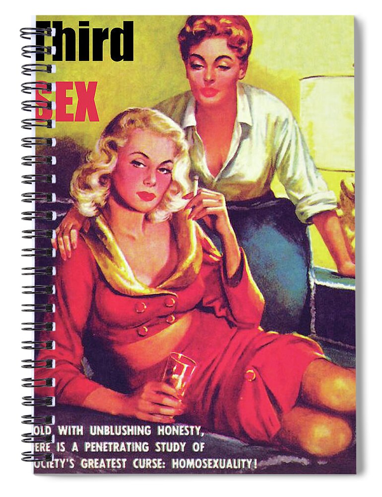 Woman Spiral Notebook featuring the digital art Third Sex by Long Shot