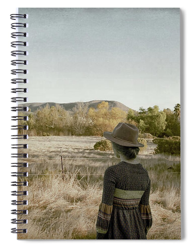 Sheep Spiral Notebook featuring the photograph This Beautiful Life by Alison Frank