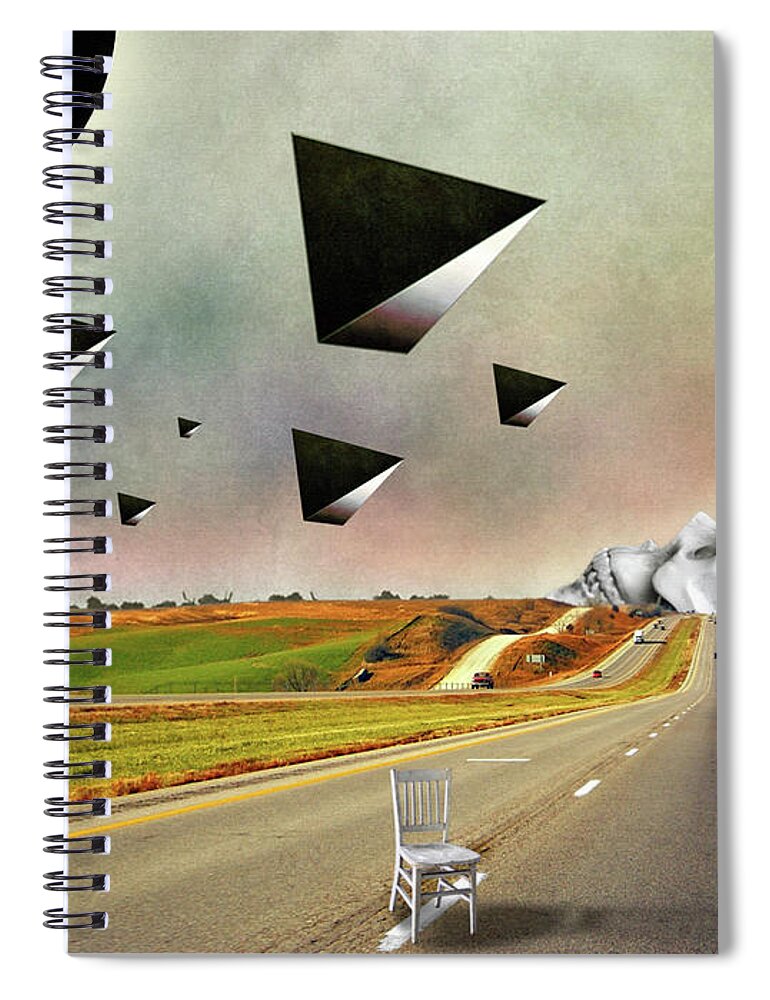 Music Art Spiral Notebook featuring the painting Today Is Not Your Day by Bobby Zeik