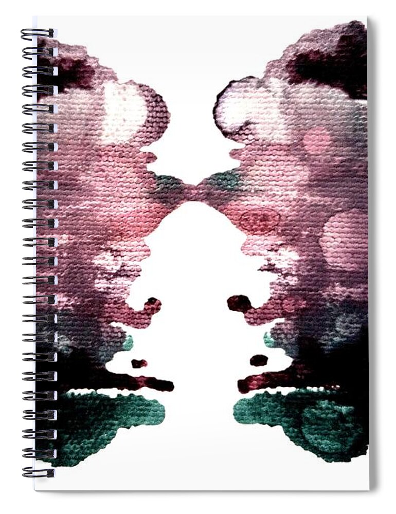 Abstract. Crystals Spiral Notebook featuring the painting Three Jades by Stephenie Zagorski