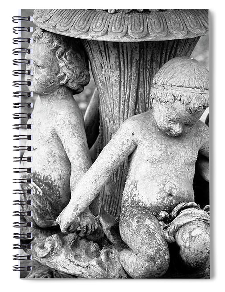 Still Life Spiral Notebook featuring the photograph Three Little Boys Caught in Stone by Mary Lee Dereske