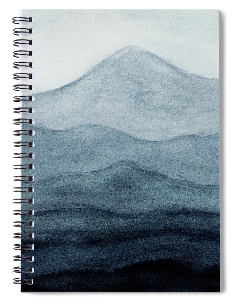 Gray Spiral Notebook featuring the painting Three Sisters I by Rachel Elise