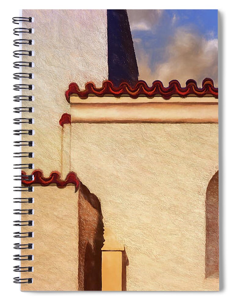 Building Spiral Notebook featuring the photograph Three Windows by Paul Wear