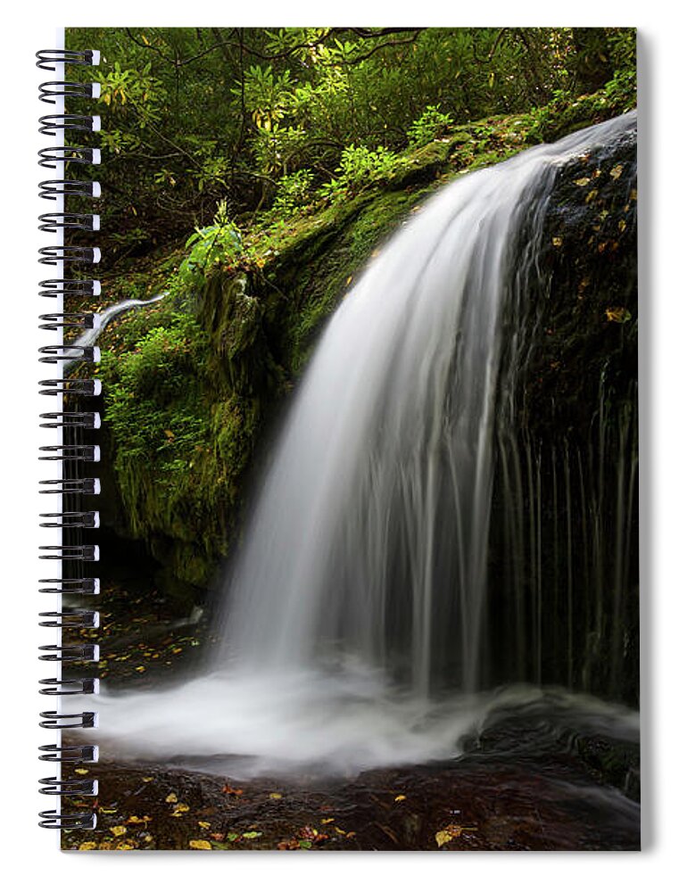 Thunderhole Spiral Notebook featuring the photograph Thunderhole by Chris Berrier