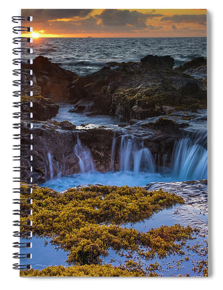 Hawaii Spiral Notebook featuring the photograph Tidal Pools in Hawaii by Bill Cubitt