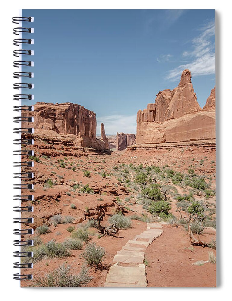 Desert Spiral Notebook featuring the photograph Time for a Hike by Margaret Pitcher