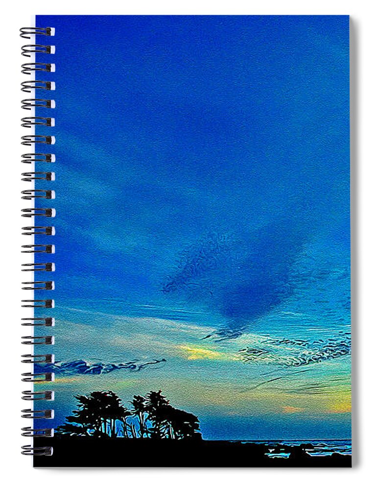 Digital Spiral Notebook featuring the digital art Time for Rest by Anthony M Davis
