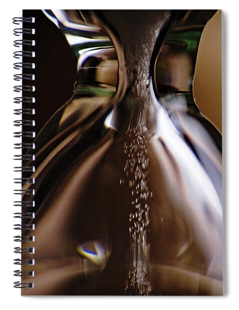 Sand Glass Spiral Notebook featuring the photograph Time in a Bottle by Angelo DeVal