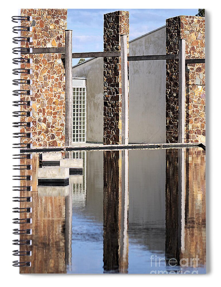 Yering Station Winery Spiral Notebook featuring the photograph Time to Reflect by Joy Watson