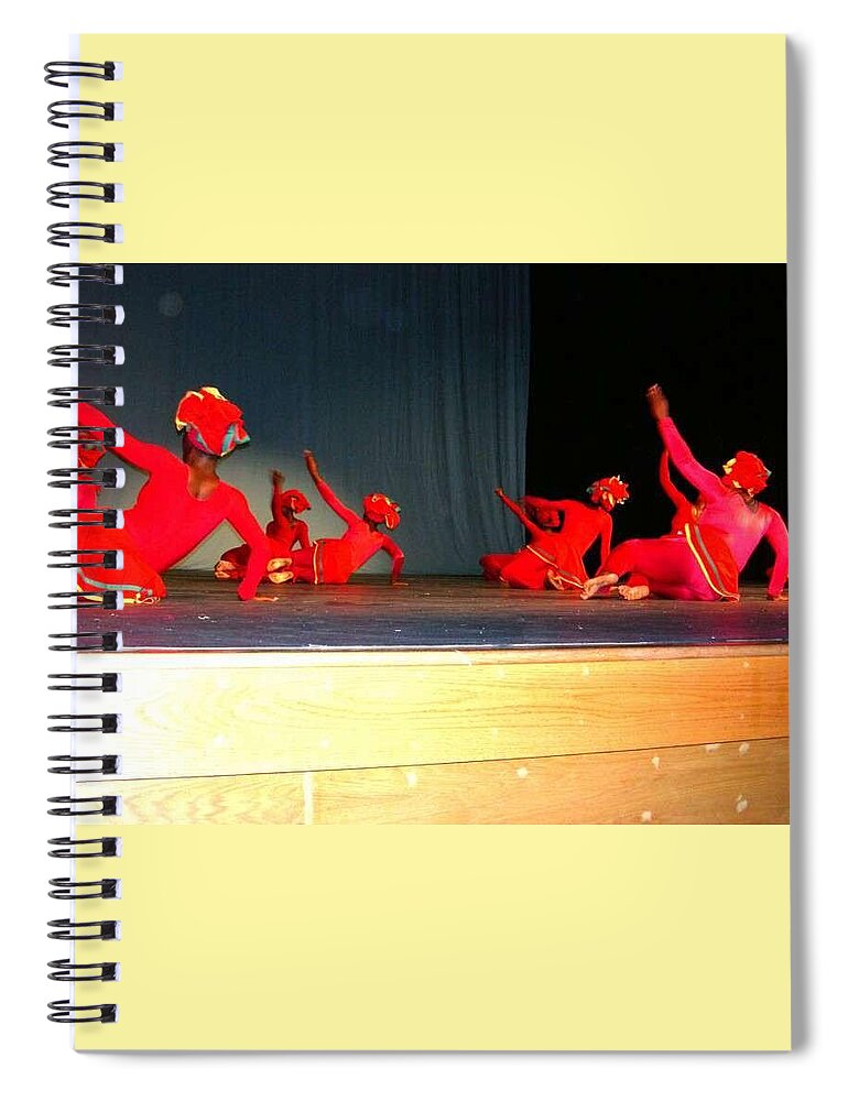 Spiral Notebook featuring the photograph Tivoli Dance Troupe by Trevor A Smith
