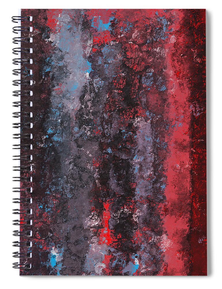 Abstract Spiral Notebook featuring the digital art To BIrth Ourselves by Edward Lee