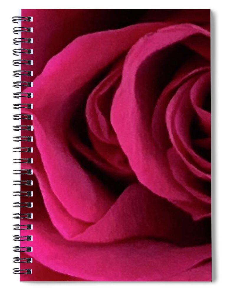 Rose Spiral Notebook featuring the digital art To Love Again... by Tiesa Wesen