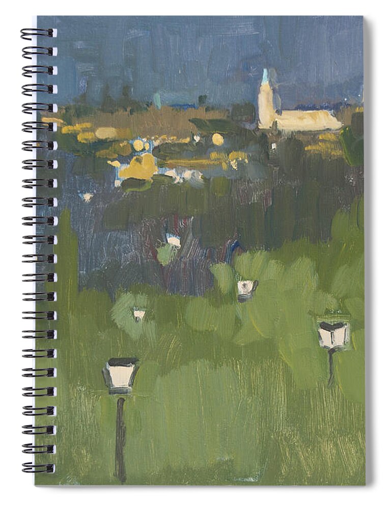 Toledo Spiral Notebook featuring the photograph Toledo at night, Toeldo, Spain by Paul Strahm