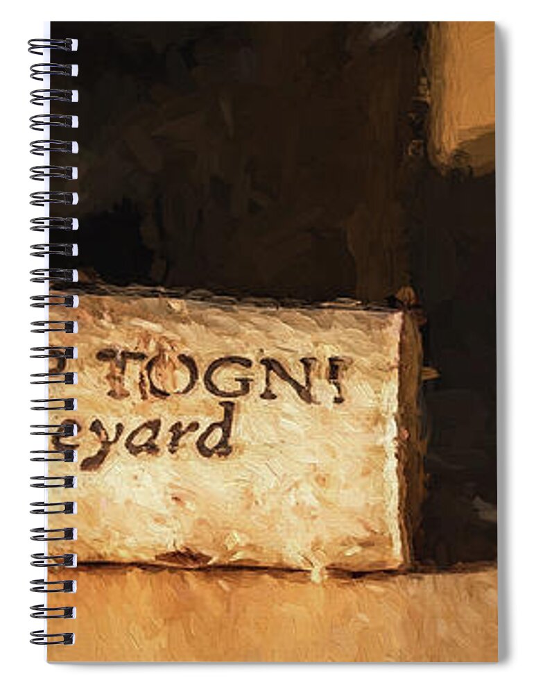 Cabernet Sauvignon Spiral Notebook featuring the photograph Togni Wine 11 by David Letts