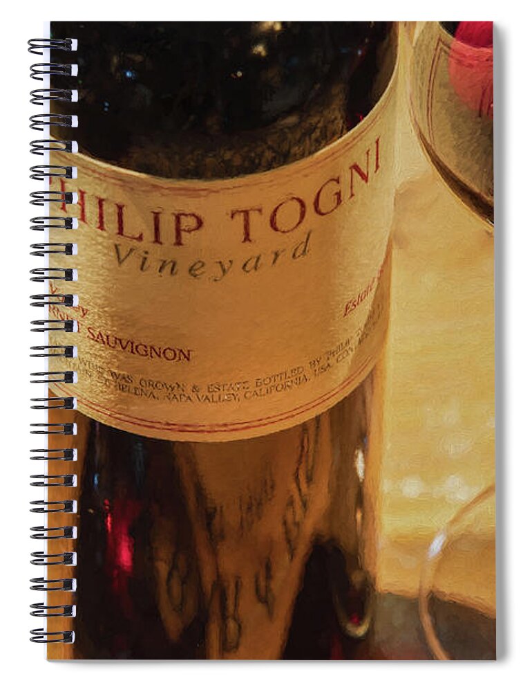 Cabernet Sauvignon Spiral Notebook featuring the photograph Togni Wine 15 by David Letts
