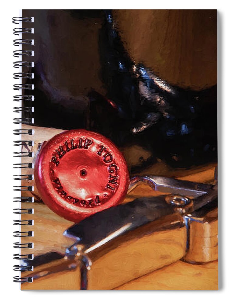 Cabernet Sauvignon Spiral Notebook featuring the photograph Togni Wine 2 by David Letts