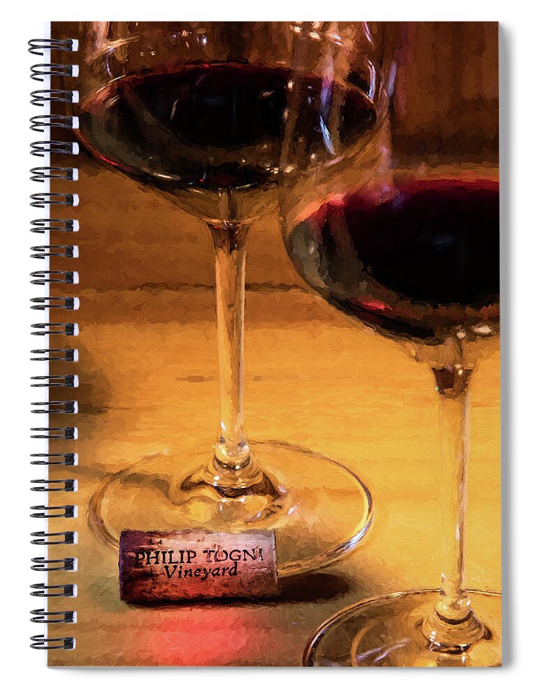 Cabernet Sauvignon Spiral Notebook featuring the photograph Togni Wine 3 by David Letts