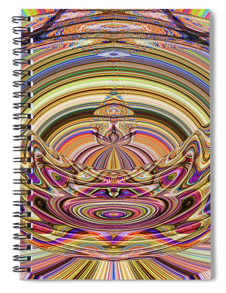 Tom Stanley Janca Abstract 5349pa2 Spiral Notebook featuring the digital art Tom Stanley Janca Abstract 5349pa2 by Tom Janca