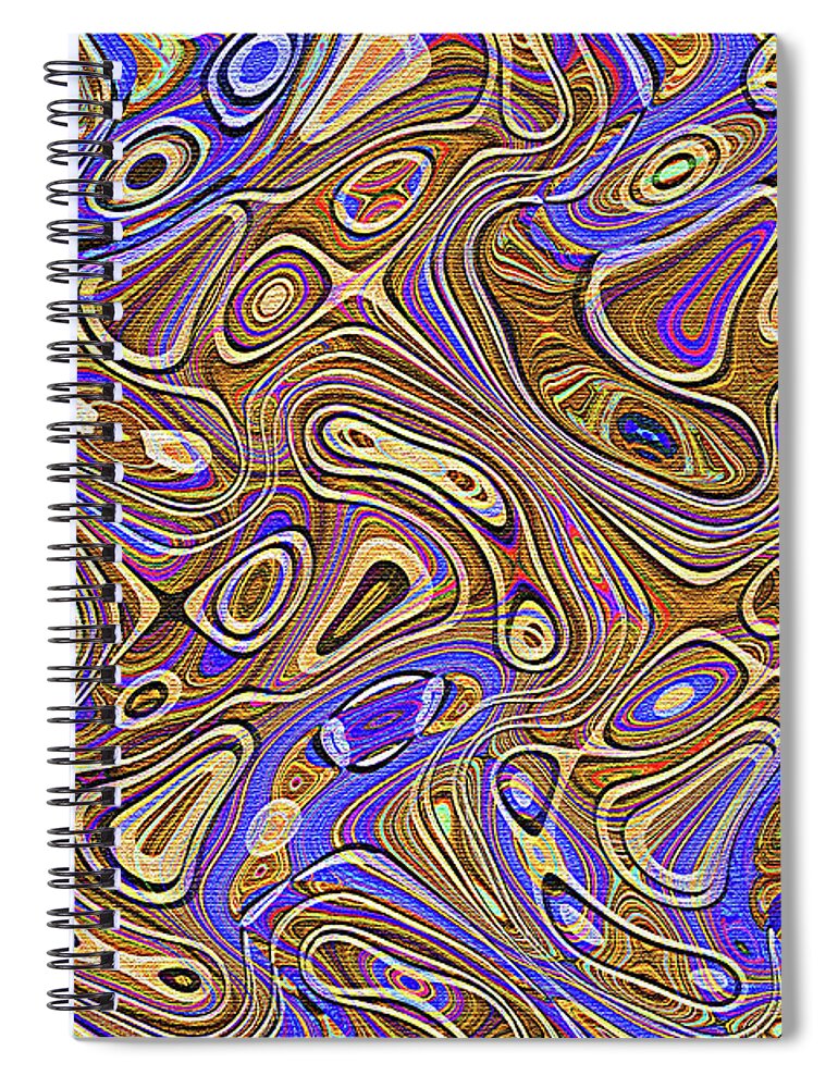 Tom Stanley Janca Abstract #9824ps1 Spiral Notebook featuring the digital art Tom Stanley Janca Abstract #9824ps1 by Tom Janca