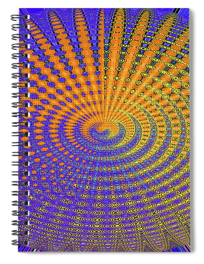 Tom Stanley Janca Spiral Notebook featuring the digital art Tom Stanley Janca The Back Side Of The Sun Abstract by Tom Janca