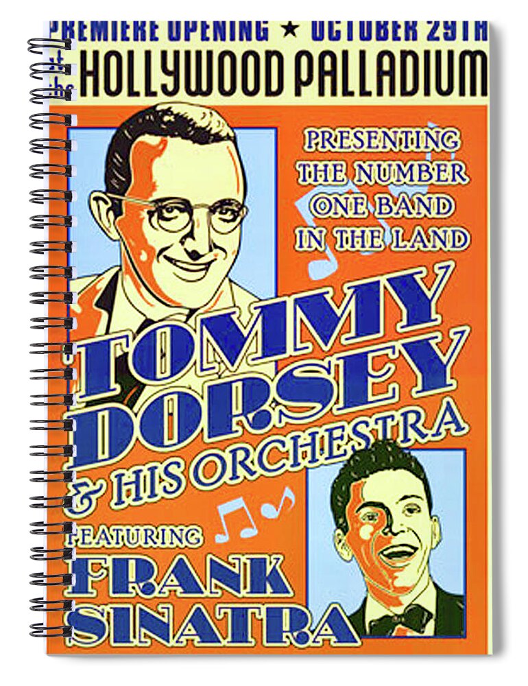 Tommy Dorsey Spiral Notebook featuring the photograph Tommy Dorsey Orchestra by Imagery-at- Work