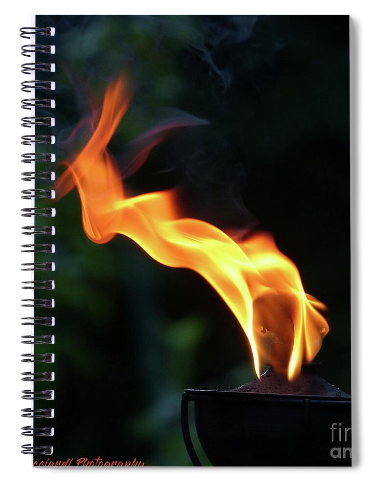 Exotic Spiral Notebook featuring the photograph Torch Series V by Rosanne Licciardi